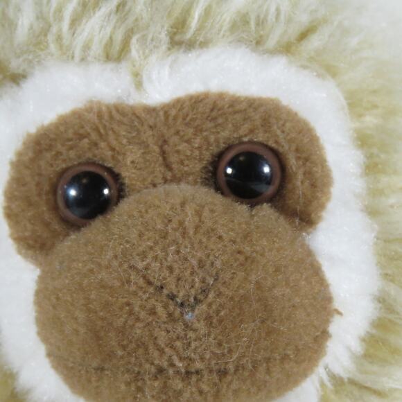 WWF Monkey Plush Toy Cream Brown Eco-Friendly Stuffed Animal 1986 Vintage - Picture 16 of 16